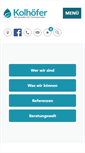 Mobile Screenshot of kolhoefer.de