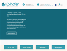 Tablet Screenshot of kolhoefer.de